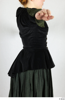  Photos Woman in Historical Dress 60 19th century Historical clothing black jacket upper body 0008.jpg